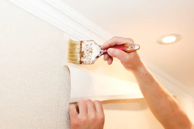 Pose de papier peint à Aubiat — revêtements muraux et toiles de verre